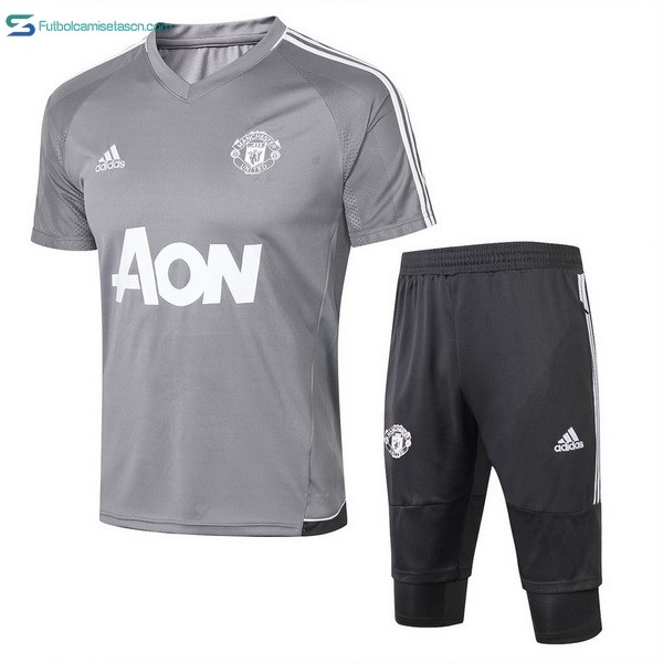 Entrenamiento Manchester United Conjunto Completo 2017/18 Gris